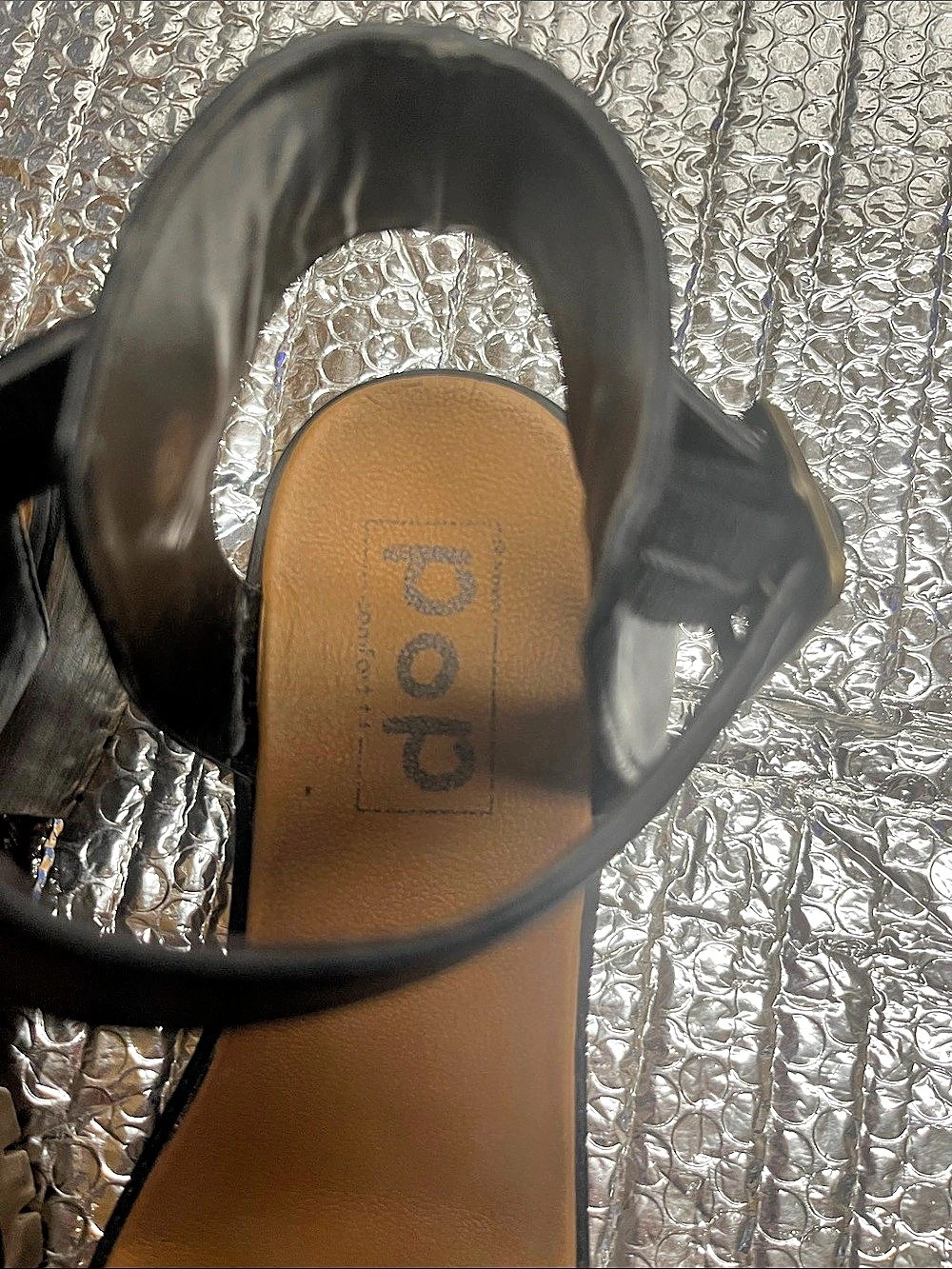 Pop  Road Trip Black Platform Sandals - Picture 4 of 12